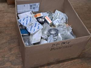 Lot of (1 Box) Bearings, Rod Ends, Ball Joints, Covers, Mast Roller