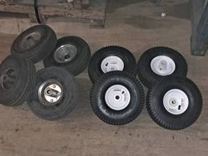 Lot of (8) 4.103.50-4 Dolly Wheels