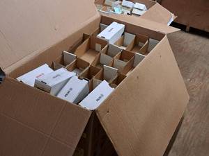 Lot of (1 Box) Cardboard Parts Boxes