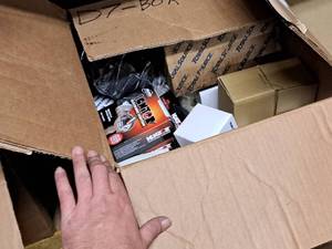 Lot of (1 Box) Ignition Parts - Ignitors, Rotors, Point Sets, Coil, Disributor Caps, Spark Plugs, Zerks