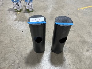 lot 2 image: LOT OF 2 SANITARY WIPE DISPENSERS WITH GARBAGE CAN