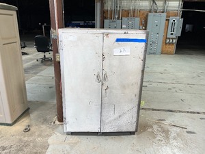 lot 23 image: 2 DOOR CABINET 43X32X60