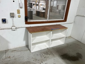 lot 58 image: LOT OF 2 CABINETS WITH TOPS 88X25X36