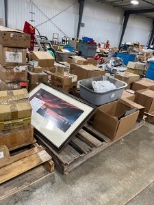 lot 343 image: 10 PALLETS OF CABINET HARDWARE, GAS CANS, GARBAGE CAN CARTS, DRAWER PULLS, DRAWER SLIDES, LIGHTS MUCH MUCH MORE