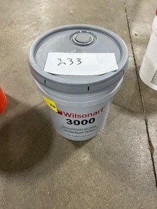 lot 232 image: 5 GALLON WILSONART 3000 VINYL ACETATE ADHESIVE