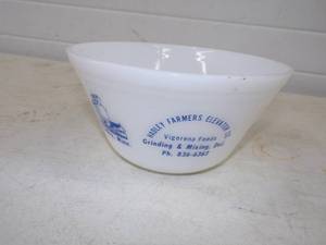 lot 15 image: Farmer Elevator Company Advertisement Mixing Bowl Hadley MN