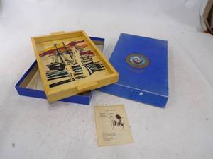 lot 78 image: Hand Made Brunno Zanzzera United States Navy Wall Art