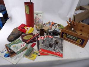 lot 76 image: Large Vintage Lot of all Kinds of FUN  Life Magazine, Sport Illustrated Cooties Game and more