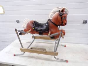 lot 84 image: Vintage Happitime Sears Roebuck Jumpy horse in Great Condition