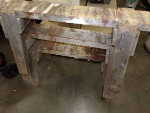 lot 94 image: 3 - Wood Saw Horses
