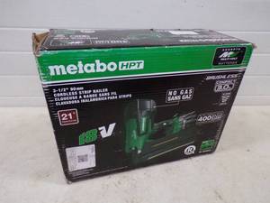 lot 96 image: Metabo 3-12 Cordless strip Nailer 18V