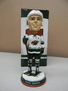 Unique MN WILD ZACH PARISE BOBBLEHEAD ----SEE PHOTOS---