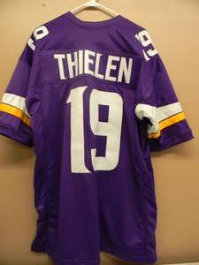MN VIKINGS SIGNED ADAM THIELEN HOME PURPLE  JERSEY  CONTAINS COA---SIZE XL --- SEE PHOTOS