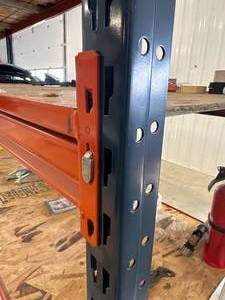 lot 1 image: Wide Span Pallet Racking 2 Sections