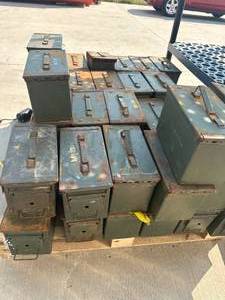 lot 11 image: Ammo Cans (approximately 46 in the lot)
