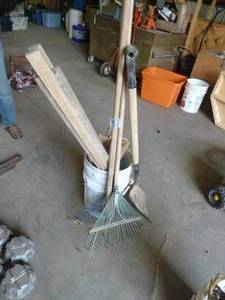 Rake, Shovel & Clamps