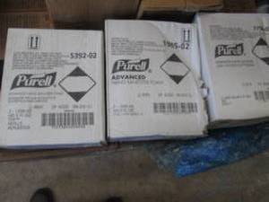 lot 96 image: 3 Assorted Boxes Purell in date Han...