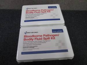 lot 382 image: 2 Blood Borne Pathogens Spill Kits...