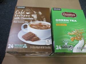 lot 406 image: 2- 24 ct Packs Hot CocoaGreen Tea...
