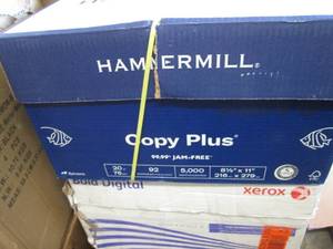 lot 411 image: 5000 sheet Case Hammermill 20 lb 8....