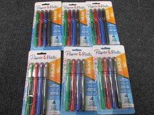 lot 422 image: 6- 4pks PaperMate InkJoy Gel Medium...
