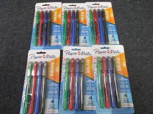 lot 423 image: 6- 4pks PaperMate InkJoy Gel Medium...