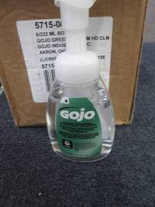 lot 427 image: 6- 7.5 oz Bottles GoJo Green Foam H...