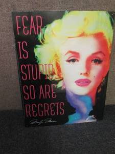 lot 474 image: Metal Marilyn Monroe Sign 16x12.5 i...