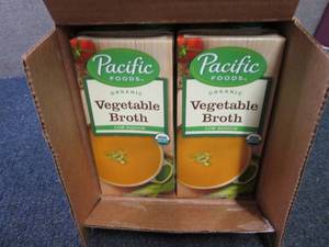 lot 182 image: 12-32 oz Pacific Foods Low Sodium V...