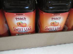 lot 191 image: 8- 64 oz Bottles Peach Sweet Leaf T...