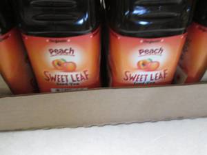 lot 192 image: 8- 64 oz Bottles Peach Sweet Leaf T...