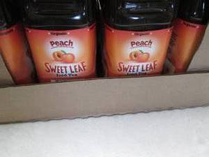 lot 193 image: 8- 64 oz Bottles Peach Sweet Leaf T...