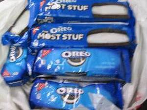 lot 195 image: 12-3 oz Oreos Most Stuf & Regular...
