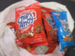 lot 204 image: 12- 3 oz Bags Chips Ahoy& Nutter Bu...