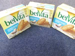 lot 223 image: 3- 8.8 oz Boxes BelVita Toasted Coc...