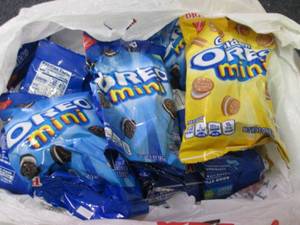 lot 237 image: 12- 3 oz Bags Oreo Minis Cookies...