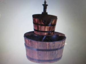 lot 43 image: Patio Premier Wood 2-Tier Water Bar...