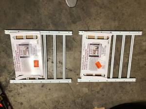 Lot of 2  Grisham Awg 6-Bar Window Guard in White  Customer Returns See Picture