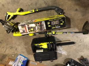 Lot of Assorted Ryobi Lawn Care Items Various Models and Conditions Customer Returns See Picture