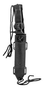 lot 24 image: 12.25 Tactical Rambo Fighting Survival Knife with Leg Drop Holster Sheath - Black