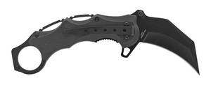 lot 25 image: 5 Karambit Military Survivalist Style Fighting Pocket Knife - Wooden