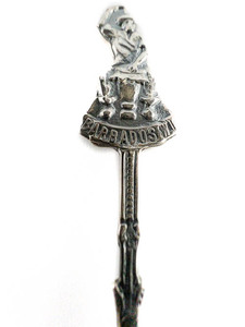 lot 95 image: Barbados West Indies souvenir Spoon silver plated.