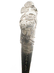 lot 117 image: WM Rogers MFG Co. MICKEY MOUSE Baby Fork silver plated.