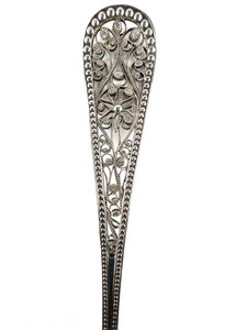 lot 157 image: STERLING SILVER - Watson Co Filigree Handle Sugar Spoon (WTS47)