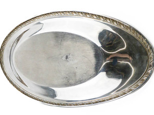 lot 228 image: WM A Rogers Fiesta - 13 12in Bread Tray Silver plate. Good Condition.