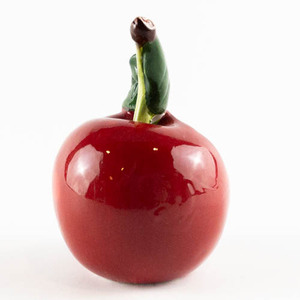 lot 196 image: Red Apple Toothpick Holder ChinaPorcelain.