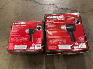 Lot of 2 Assorted Husky Impact Wrench Customer Returns See Pictures