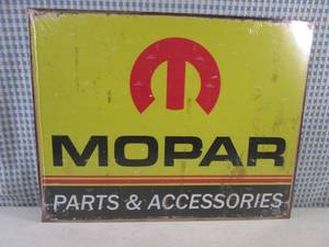 lot 1 image: (G-1) Mopar Tin Sign 16 x 12 12 ...