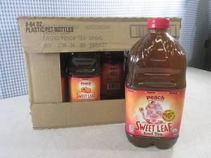 lot 67 image: (C-2) Case 8 Bottles Peach Sweet Le...