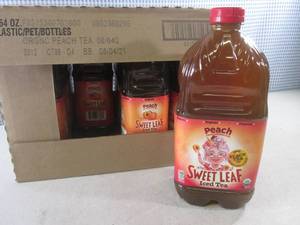 lot 102 image: (C-2) Case 8 Bottles Peach Sweet Le...